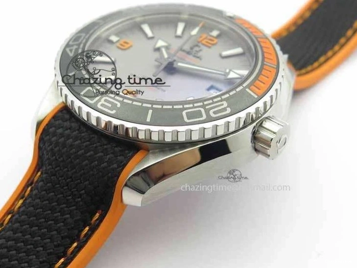 0411 UrbanStyle Planet Ocean 2016 43.5mm SS OM 1:1 Best Edition Gray Dial On Black Nylon Strap A 8168